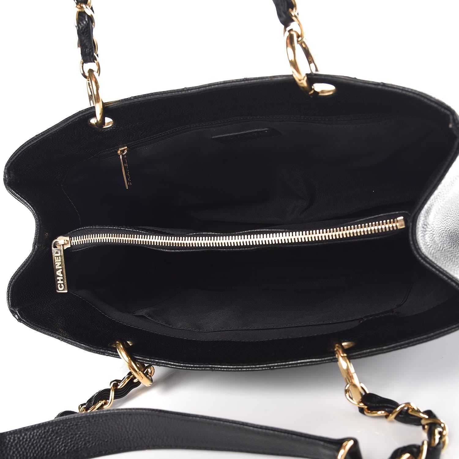 Chanel Caviar Quilted Grand Shopping Tote GST Black 5 of 14