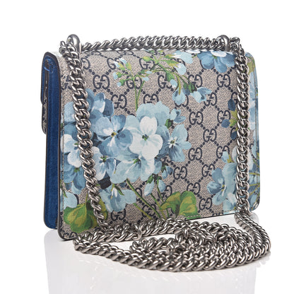 Gucci GG Supreme Monogram Blooms Mini Dionysus Shoulder Bag Beige Navy Vintage Blue 2 of 10