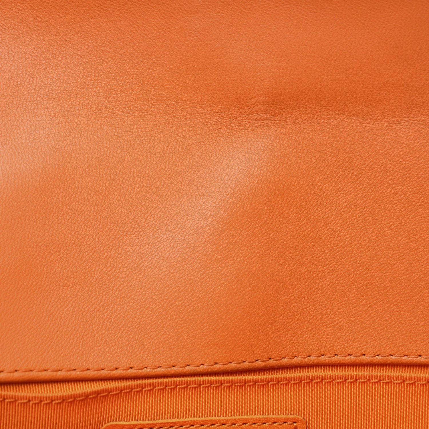 Chanel Lambskin Quilted Medium Boy Flap Orange 11 of 12