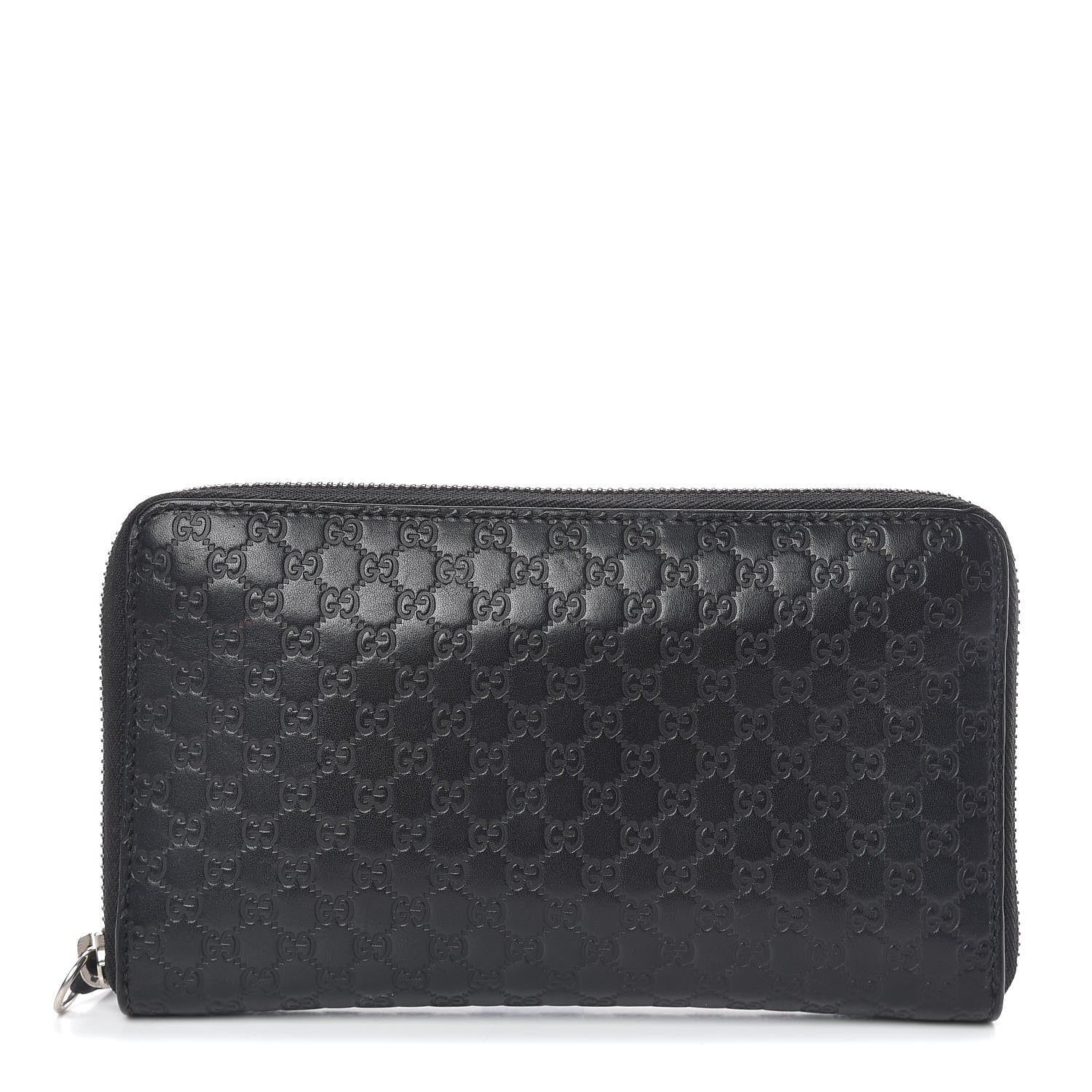 Gucci Microguccissima Large Zip Around Organizer Wallet Black 1 of 7