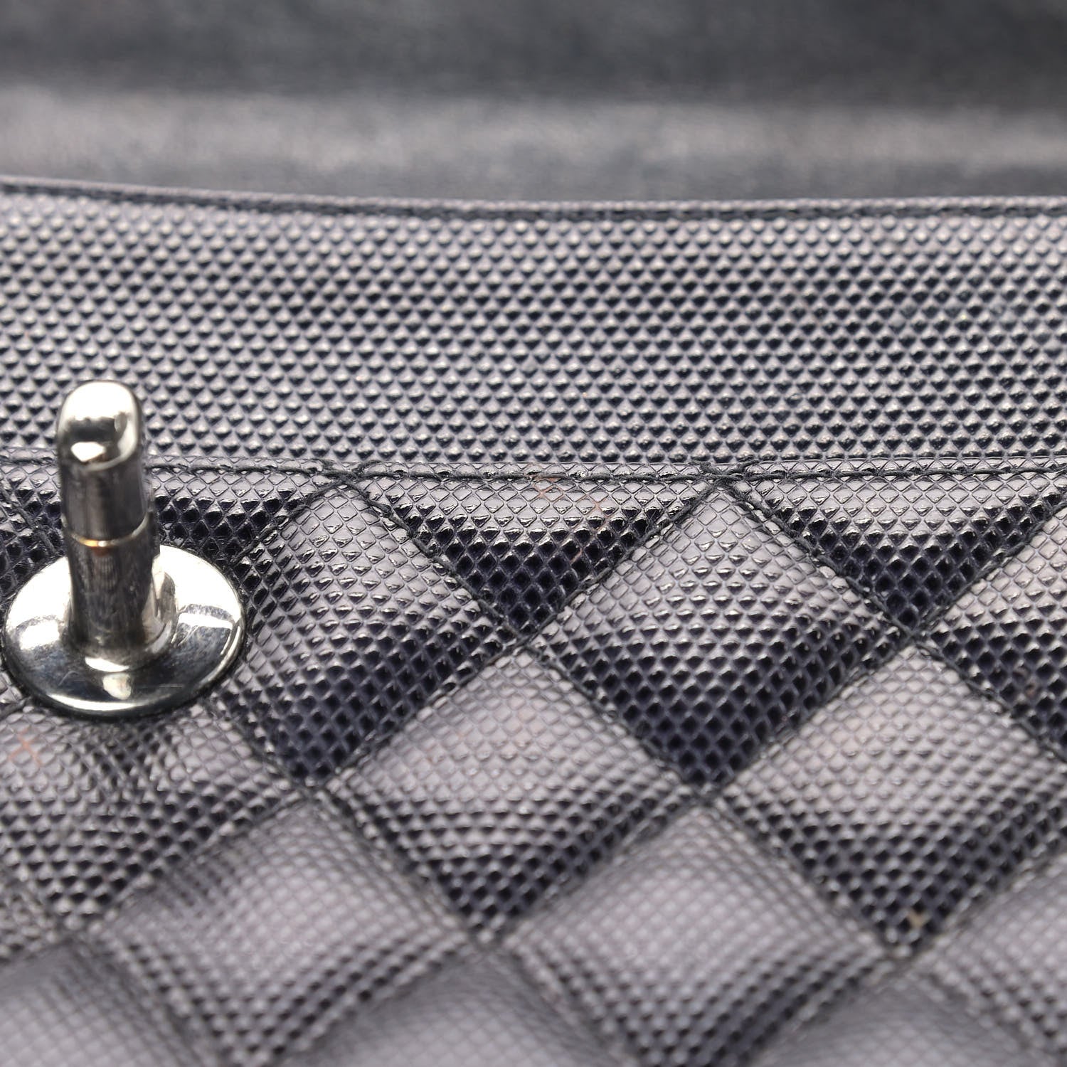 Chanel Metallic Calfskin Quilted Single Flap Black 15 of 18