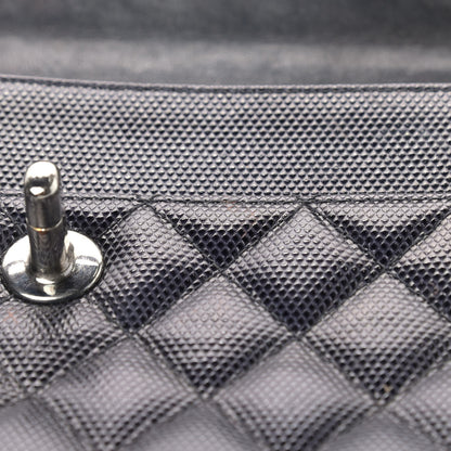 Chanel Metallic Calfskin Quilted Single Flap Black 15 of 18