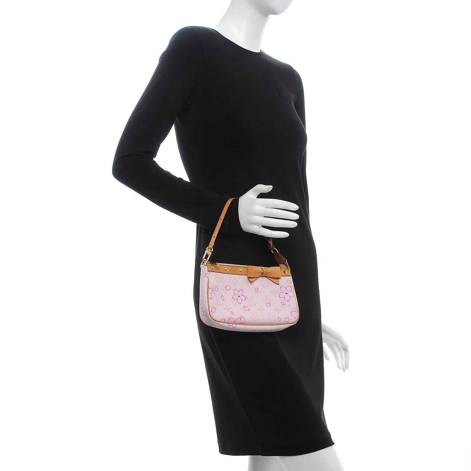 Louis Vuitton Monogram Cherry Blossom Pochette Accessories Pink 2 of 10