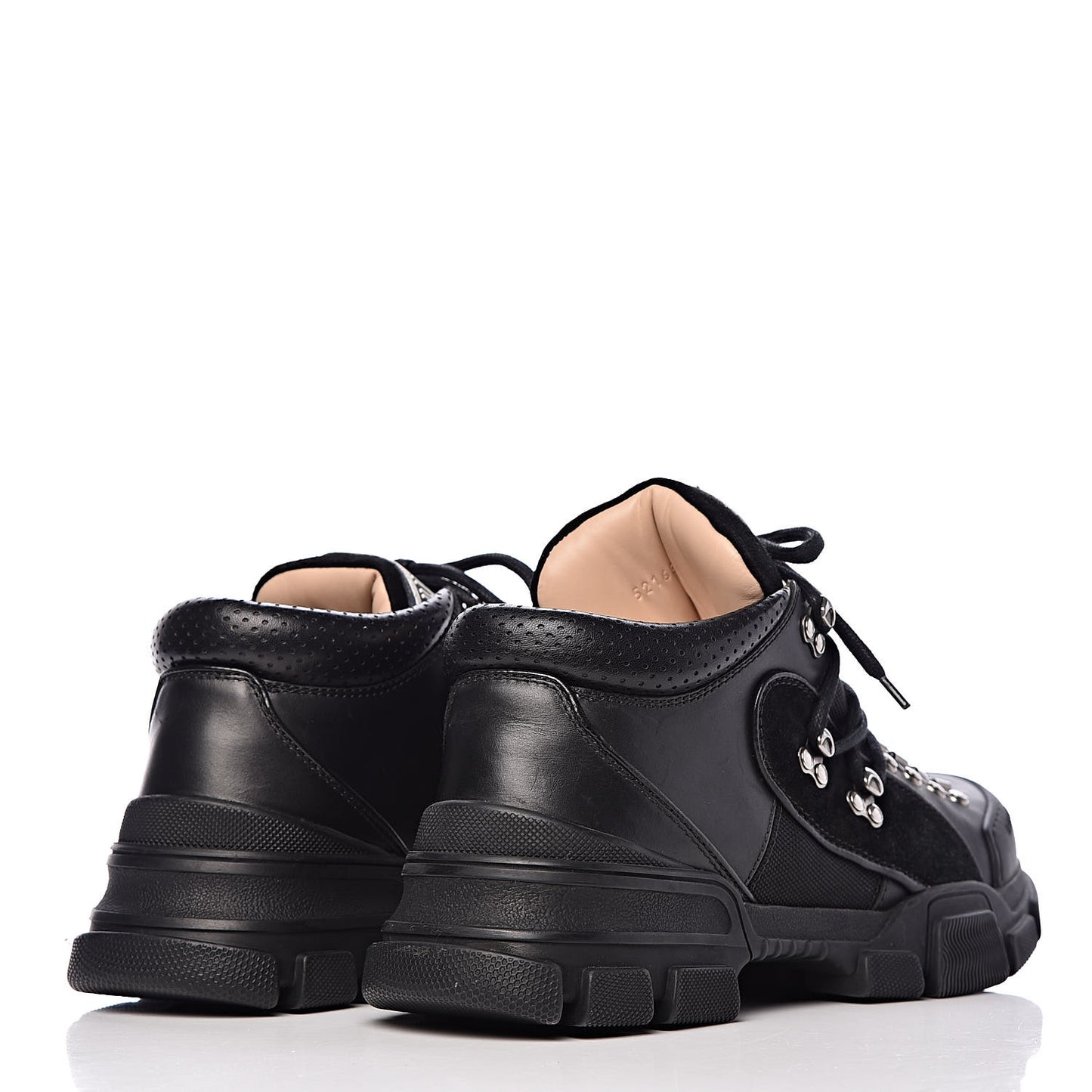 X SEGA Calfskin Suede Technical Canvas Mens Flashtrek Sneakers 8 Black