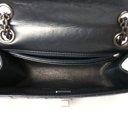 Chanel Metallic Aged Calfskin Chevron Quilted 2.55 Reissue Mini Flap Grey 5 of 11