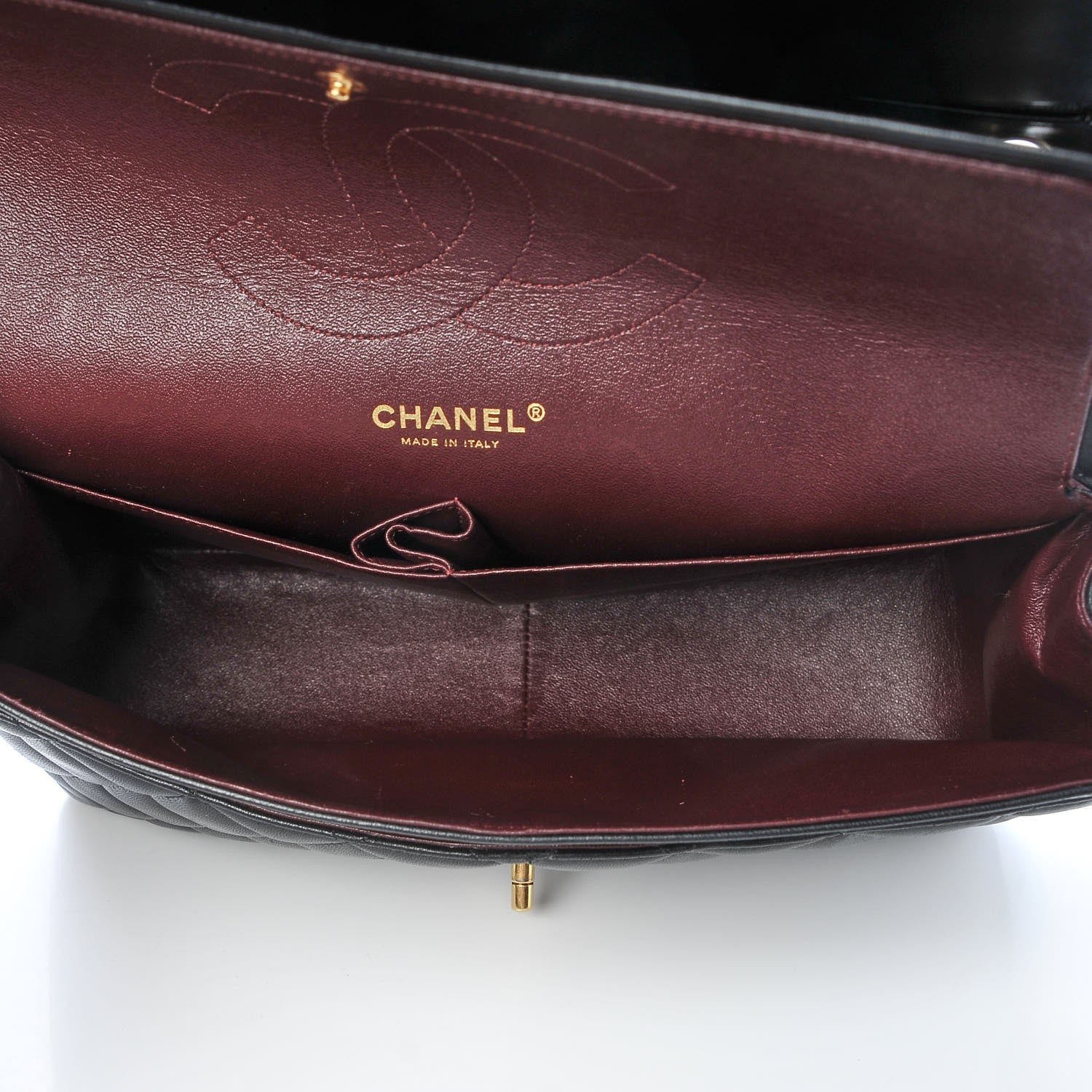 Chanel Lambskin Quilted Jumbo Double Flap Black 5 of 9