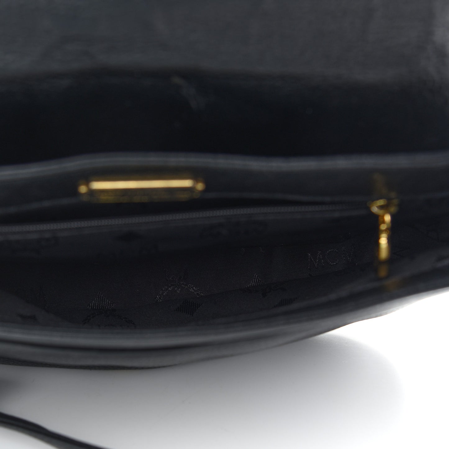Grained Calfskin Studded Crossbody Bag Black