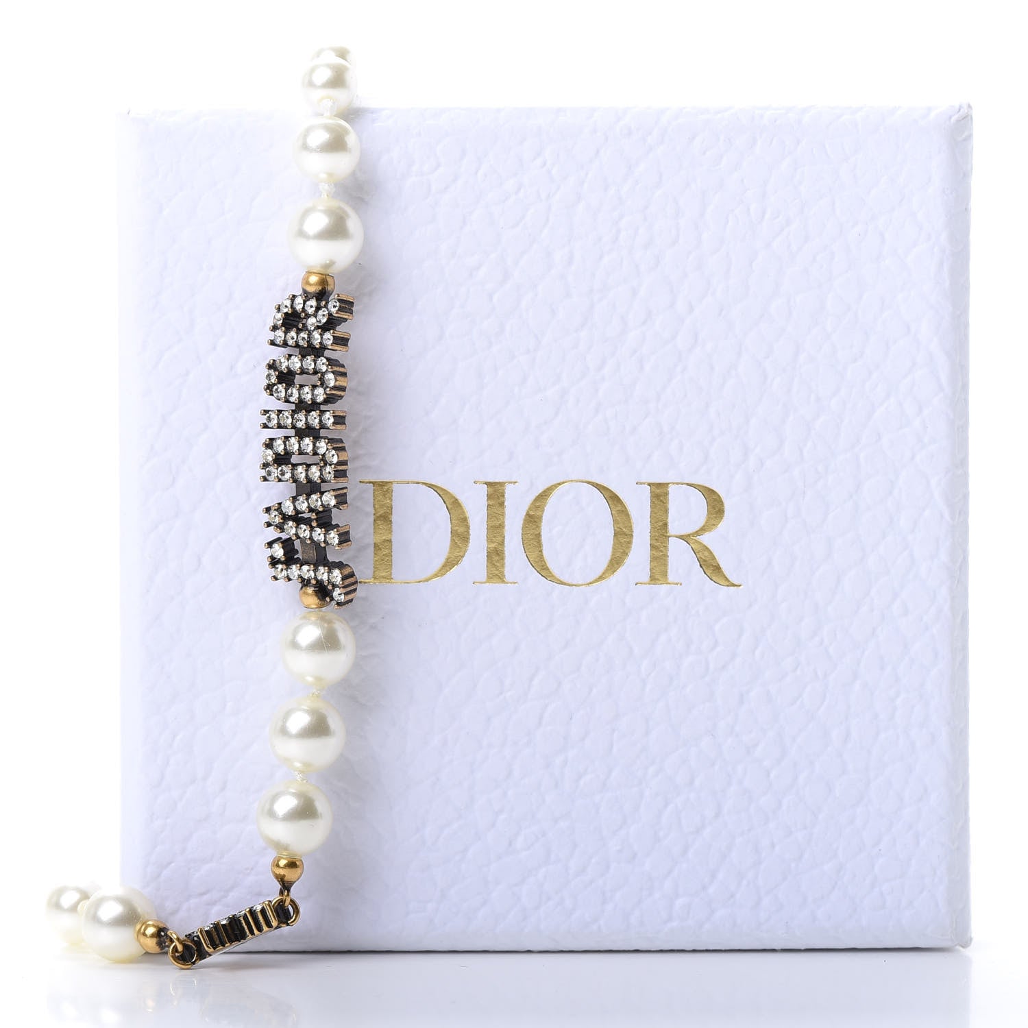 Christian Dior Pearl Tribal Choker Necklace Gold 5 of 5