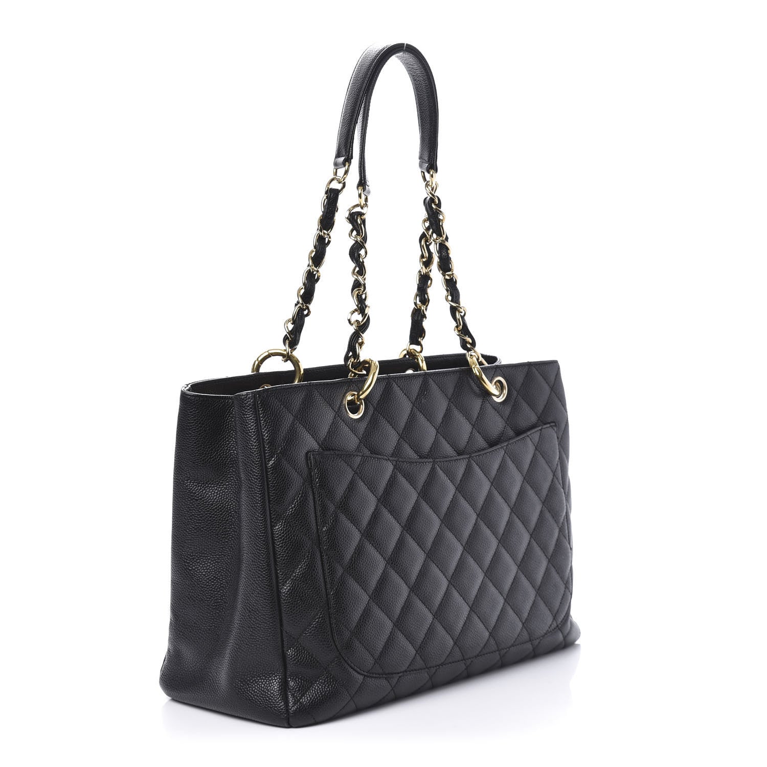 Chanel Caviar Quilted Grand Shopping Tote GST Black 3 of 11