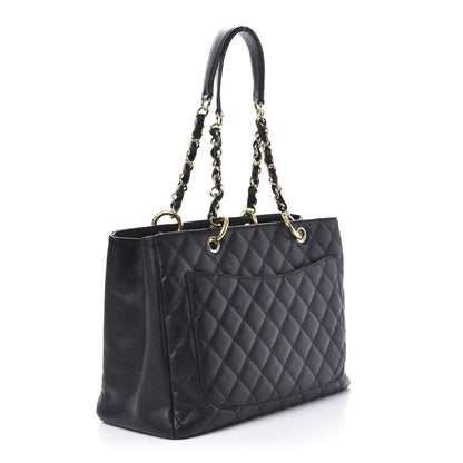 Chanel Caviar Quilted Grand Shopping Tote GST Black 3 of 11