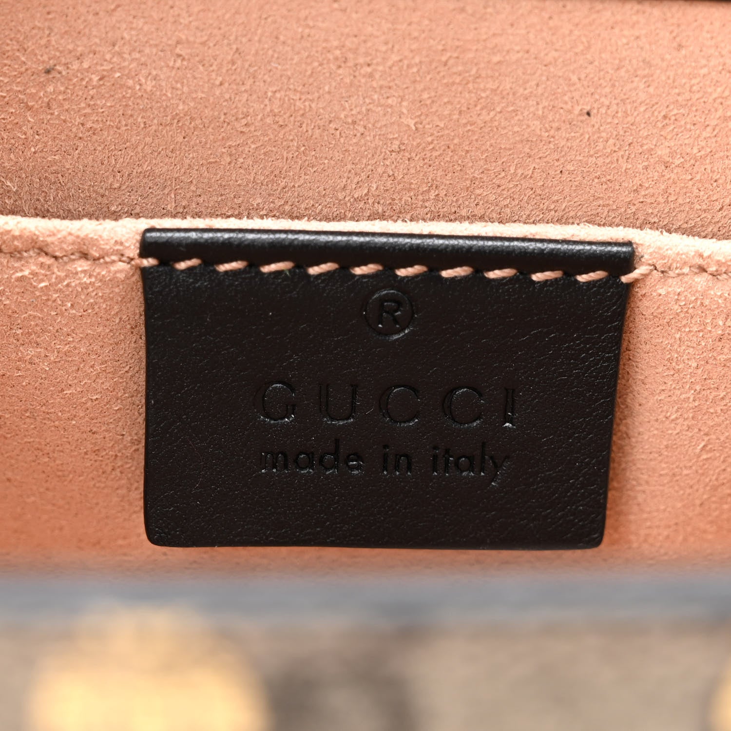 Gucci GG Supreme Monogram Bees Small Padlock Shoulder Bag Black 6 of 11