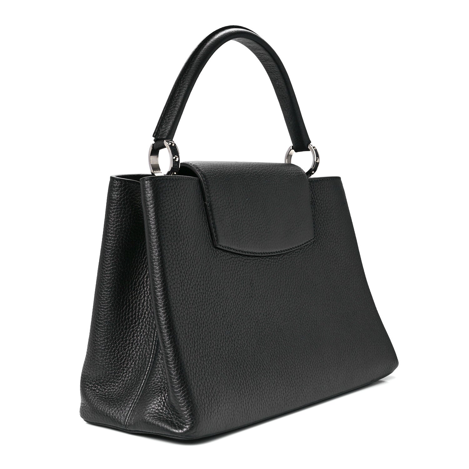 Louis Vuitton Taurillon Capucines MM Platino 3 of 10