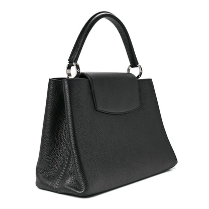 Louis Vuitton Taurillon Capucines MM Platino 3 of 10