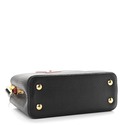 Louis Vuitton Taurillon Lizard Capucines Mini 4 of 9