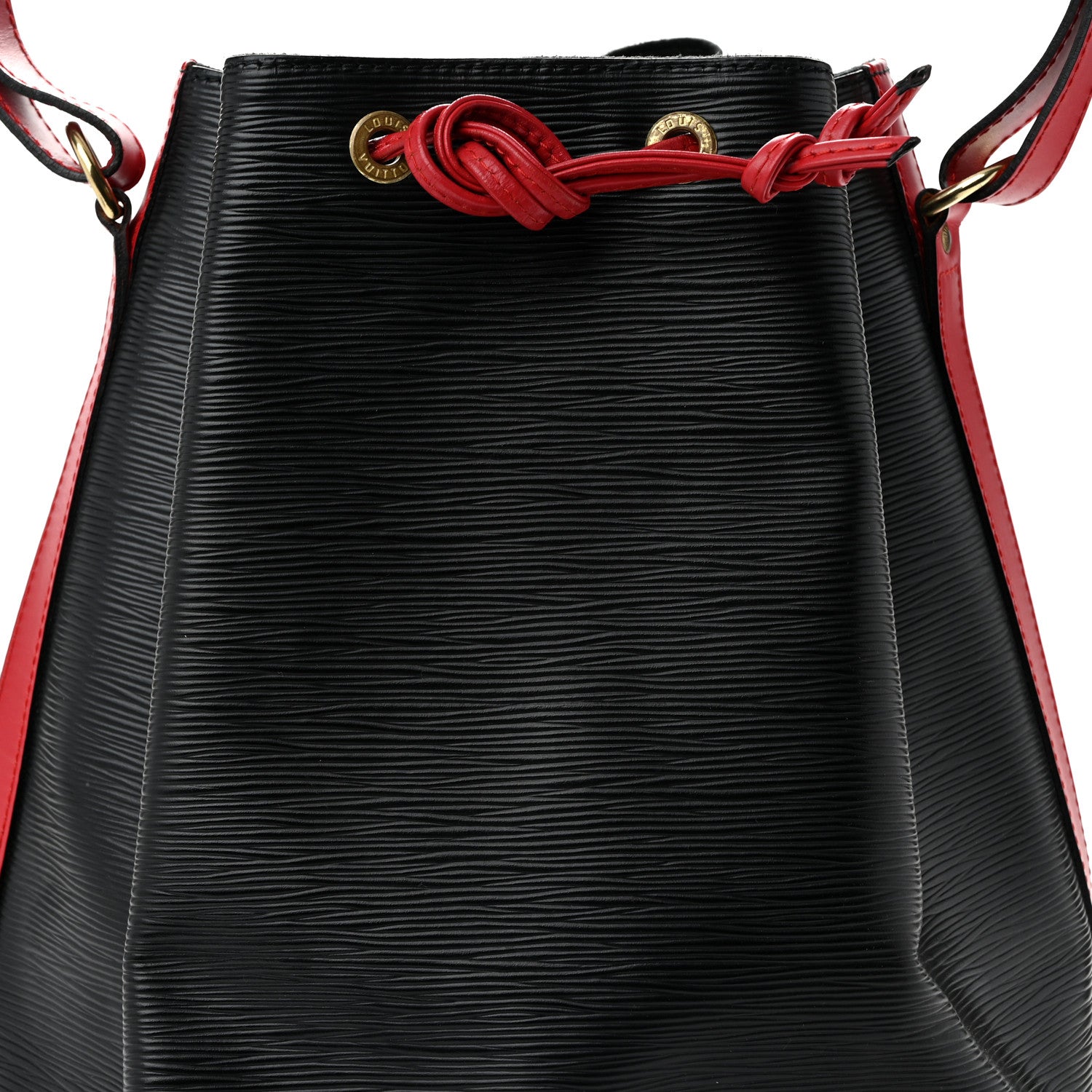 Louis Vuitton Epi Bi-Color Noe Castillan Red Black 6 of 9