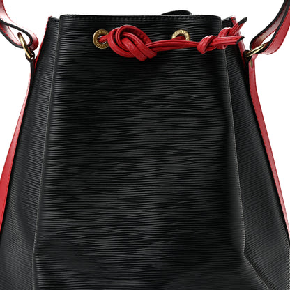 Louis Vuitton Epi Bi-Color Noe Castillan Red Black 6 of 9