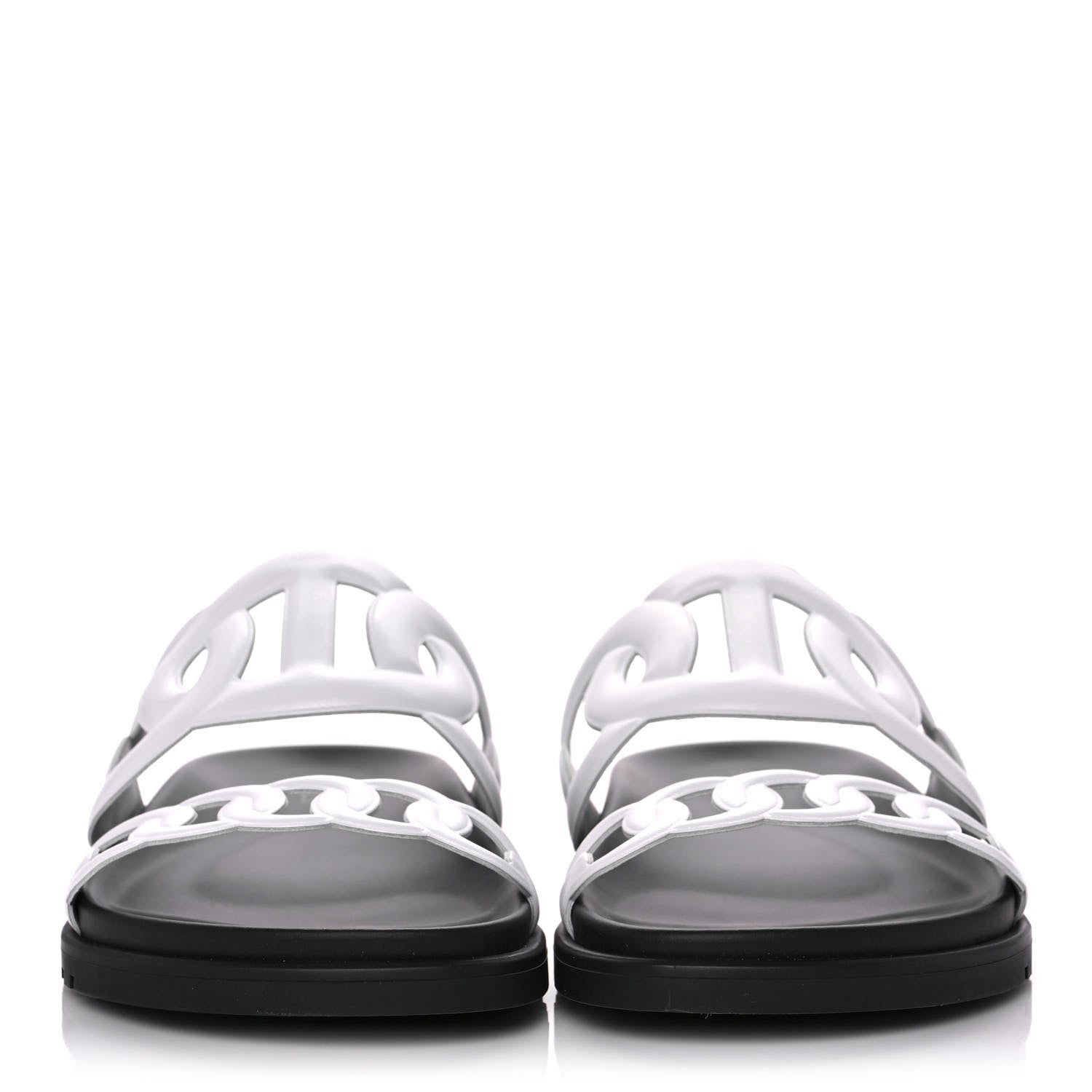 Hermes Nappa Extra Sandals 38.5 White 2 of 9