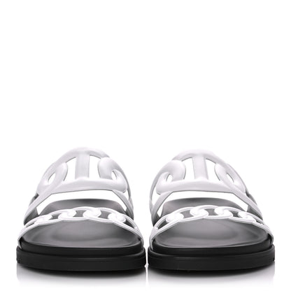 Hermes Nappa Extra Sandals 38.5 White 2 of 9
