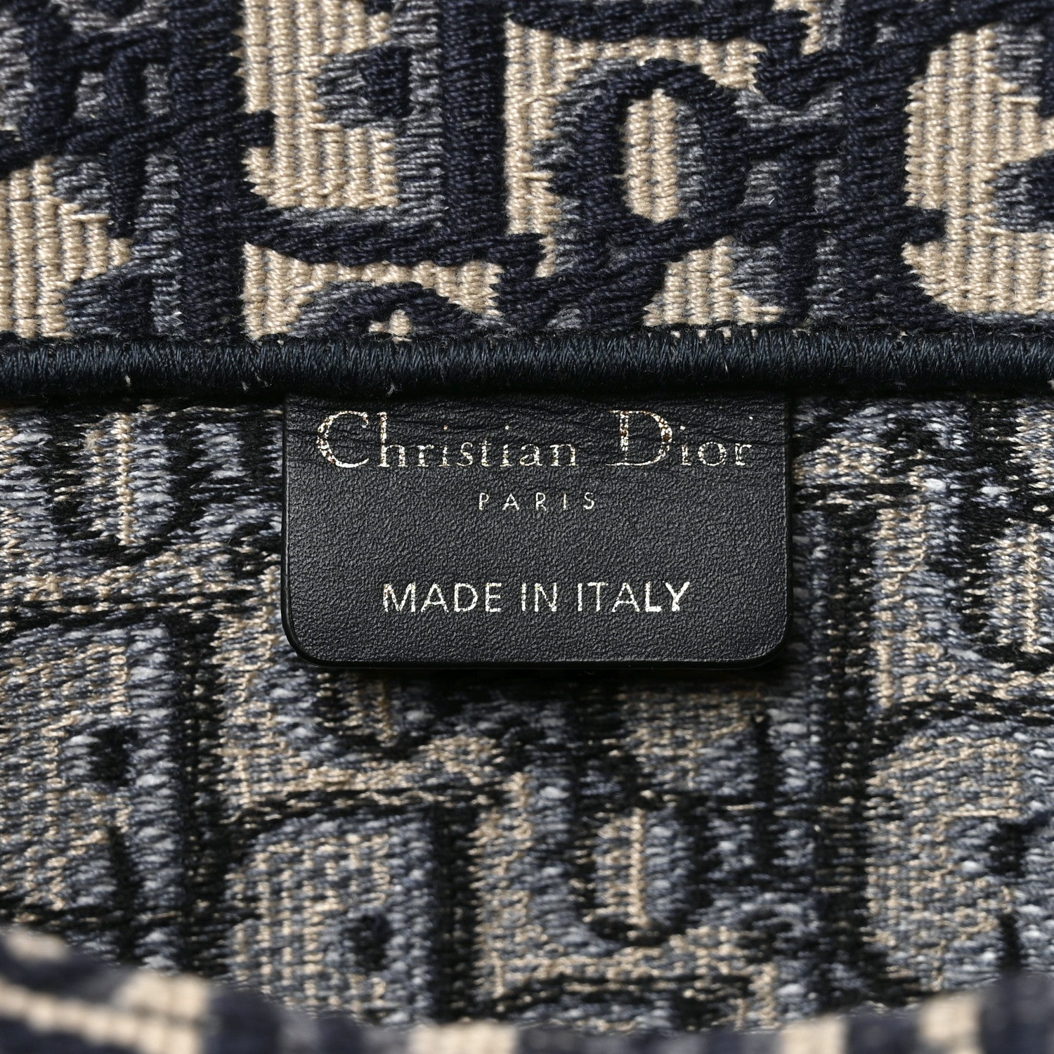 Christian Dior Oblique Medium Book Tote Blue Multicolor 6 of 10