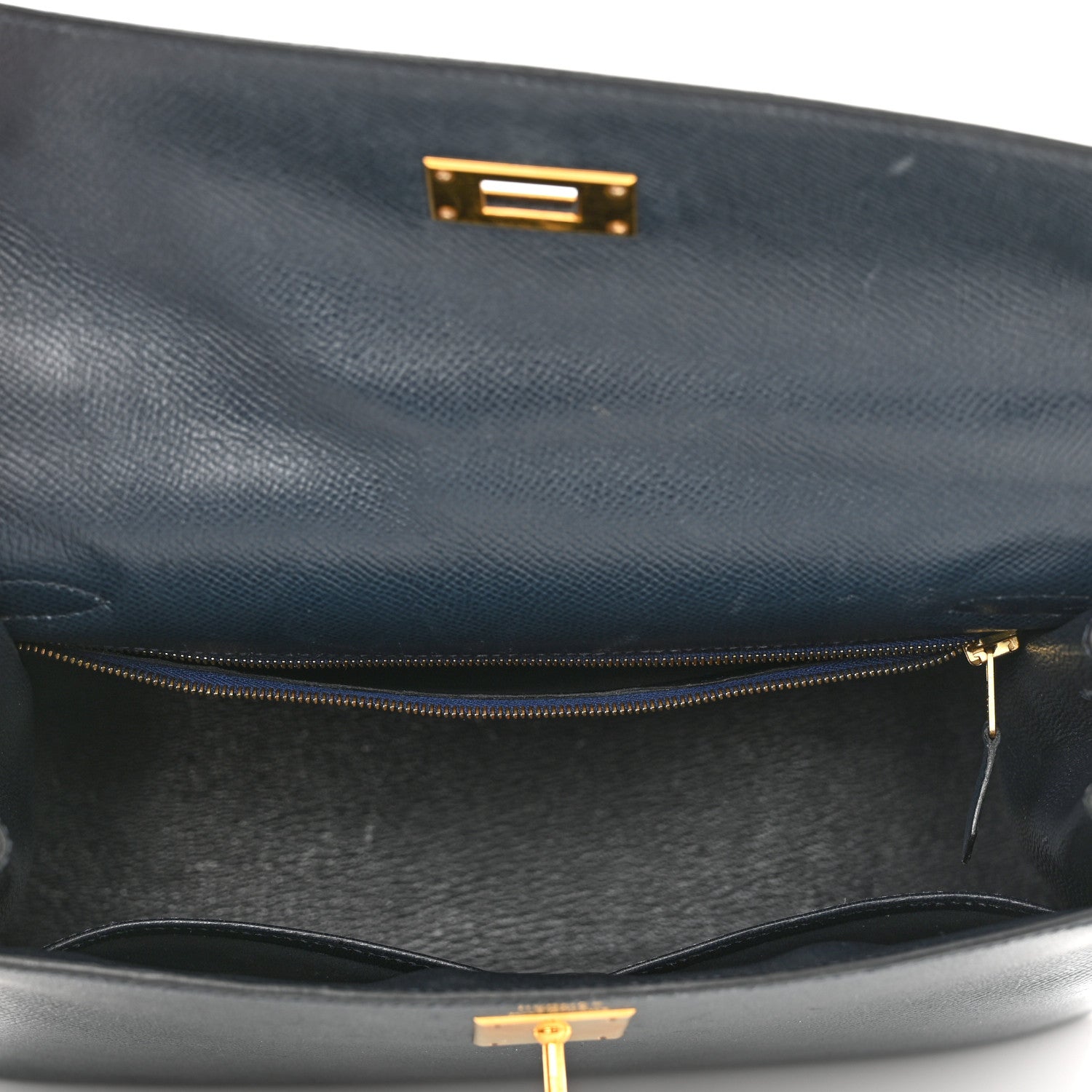 Hermes Courchevel Kelly Sellier 28 Bleu Marine 5 of 18