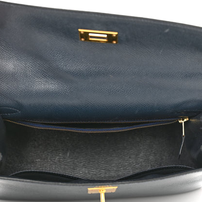 Hermes Courchevel Kelly Sellier 28 Bleu Marine 5 of 18