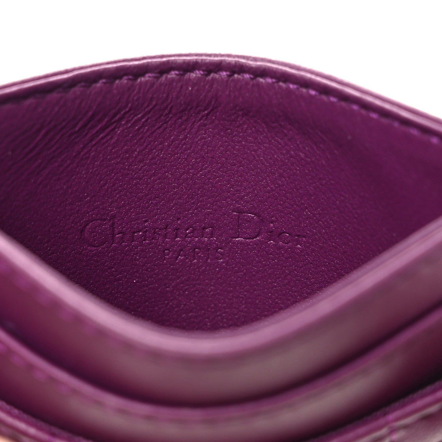 Christian Dior Lambskin Cannage Lady Dior Card Holder More 6 of 7