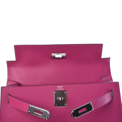 Hermes Epsom Kelly Sellier 28 Rose Pourpre 14 of 36