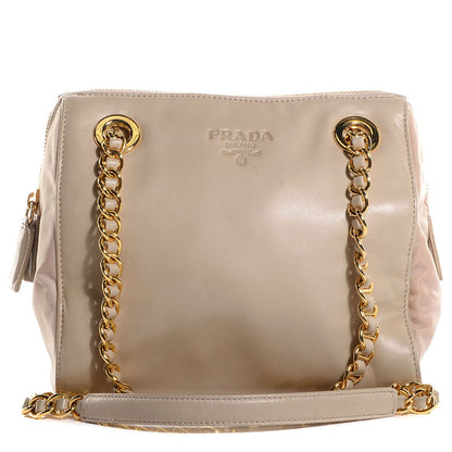Prada Nappa Tessuto Chain Shoulder Bag 1 of 8