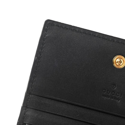 Gucci Suede Patent Web Ophidia Card Case Nocciola Black 9 of 10