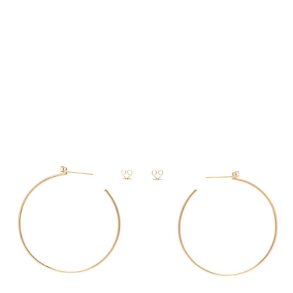 Anita Ko 18K Yellow Gold Diamond Bardot Hoop Earrings 3 of 4