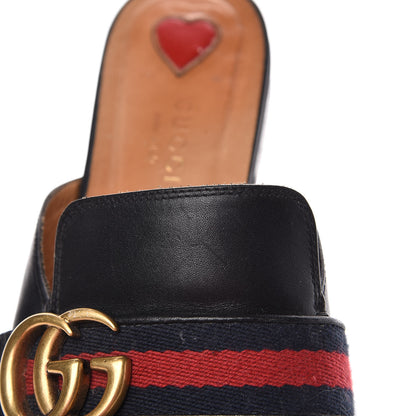 Gucci Calfskin Web Womens Peyton GG Slippers 36.5 Black 11 of 12
