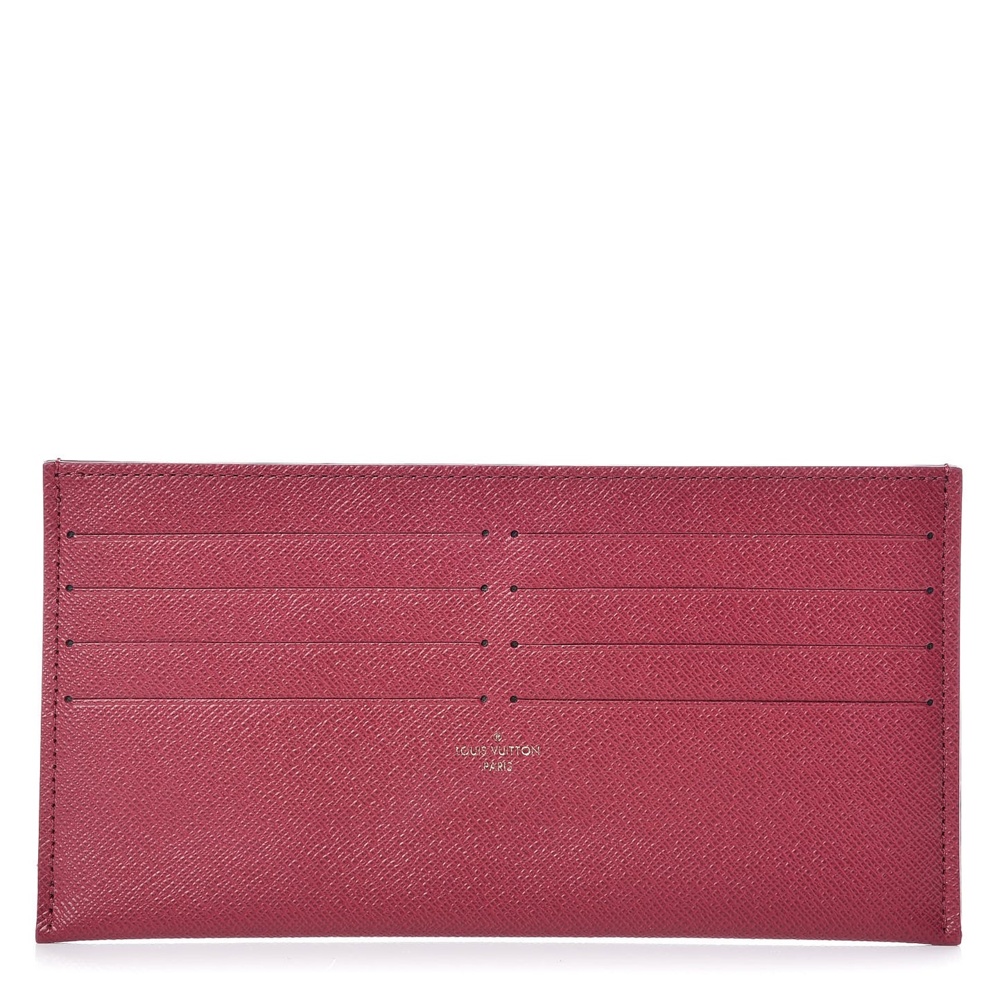 Calfskin Felicie Card Holder Insert Fuchsia