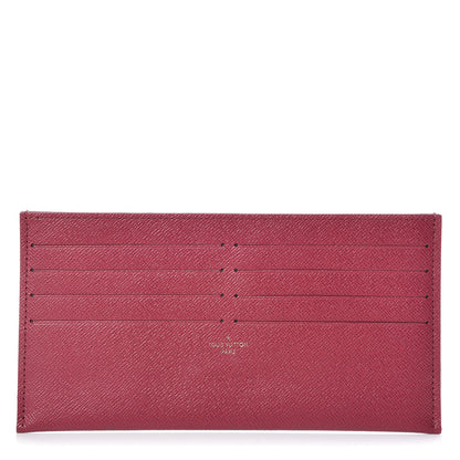 Louis Vuitton Calfskin Felicie Card Holder Insert Fuchsia 1 of 6