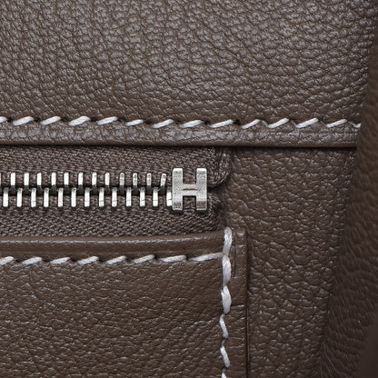 Hermes Taurillon Clemence Birkin 35 Etoupe 14 of 30
