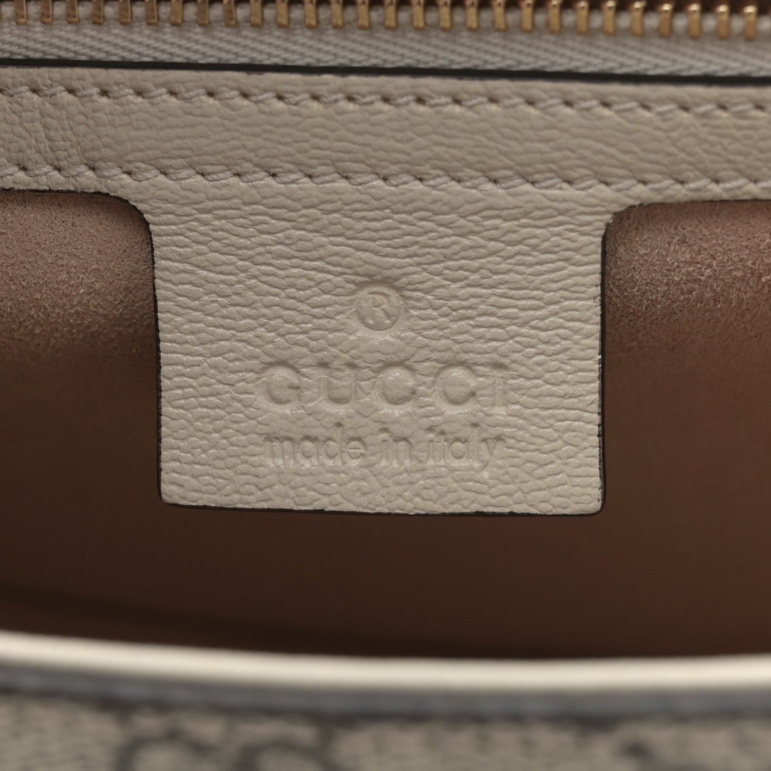 Gucci GG Supreme Monogram Calfskin Small Padlock Messenger Shoulder Bag Beige Mystic White Sun Oil 6 of 11