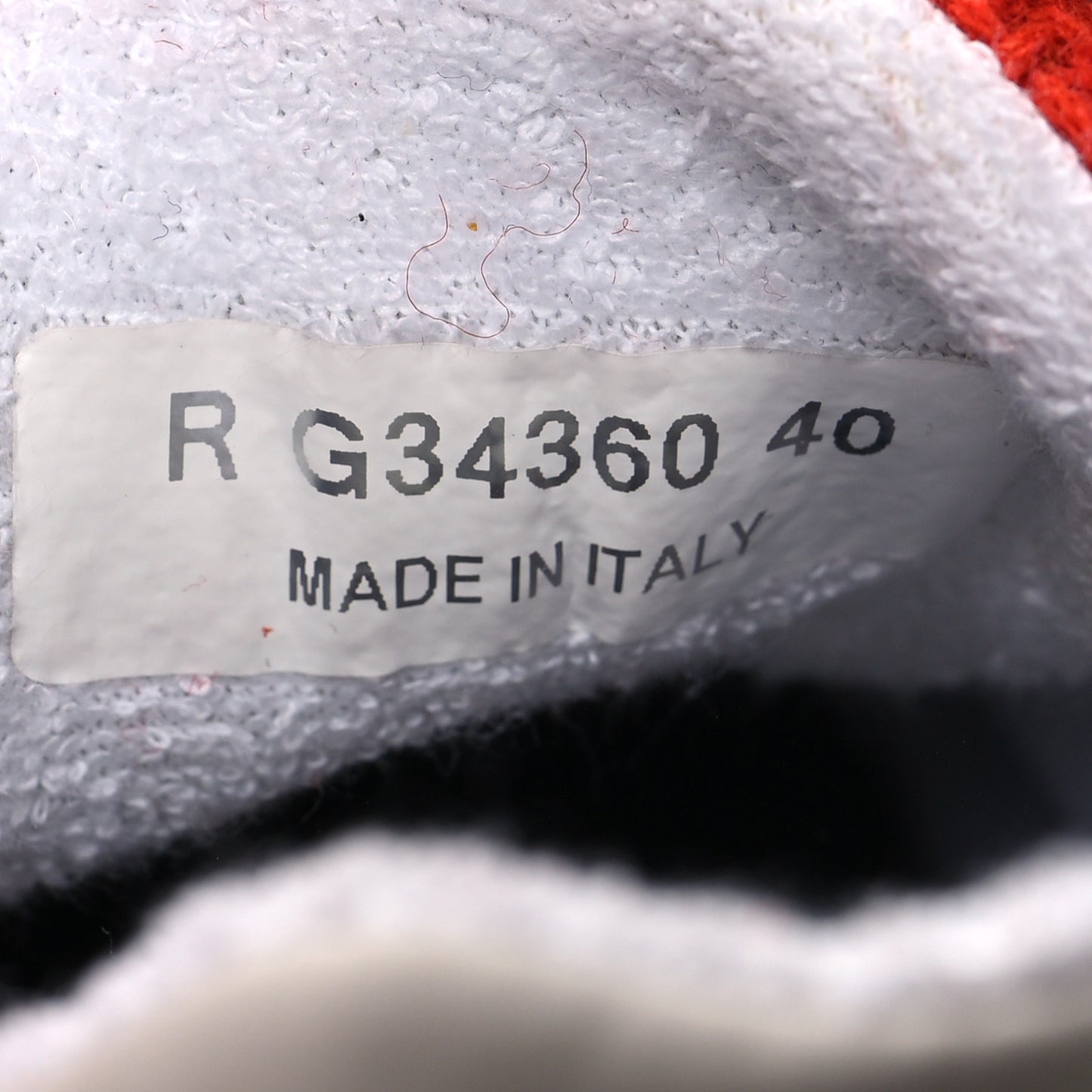 Tweed Suede Felt CC Sneakers 40 Red