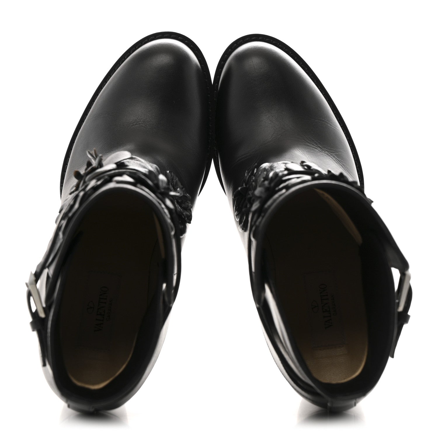 Valentino Garavani Calfskin Techno Couture Boots 38 Black 2 of 11