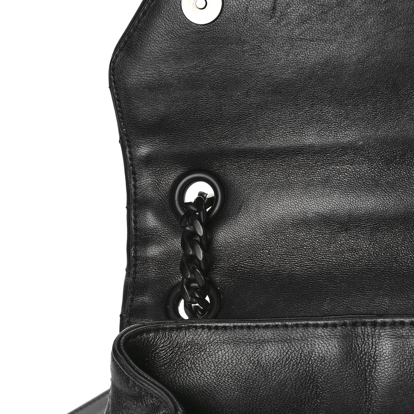 Nappa Triangle Stitched Small Spectrum Bag Black