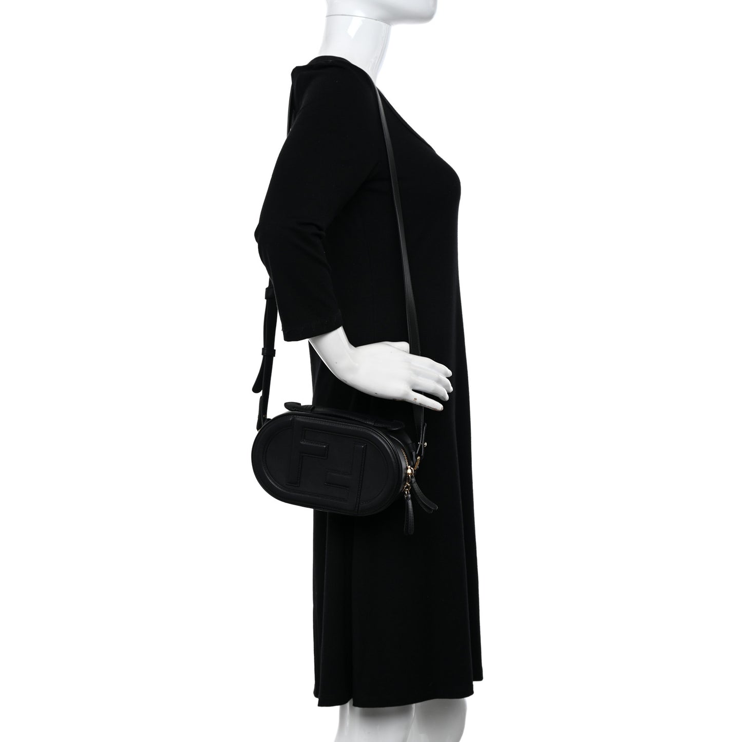 Vitello Grace Matte Mini O'Lock Camera Case Black