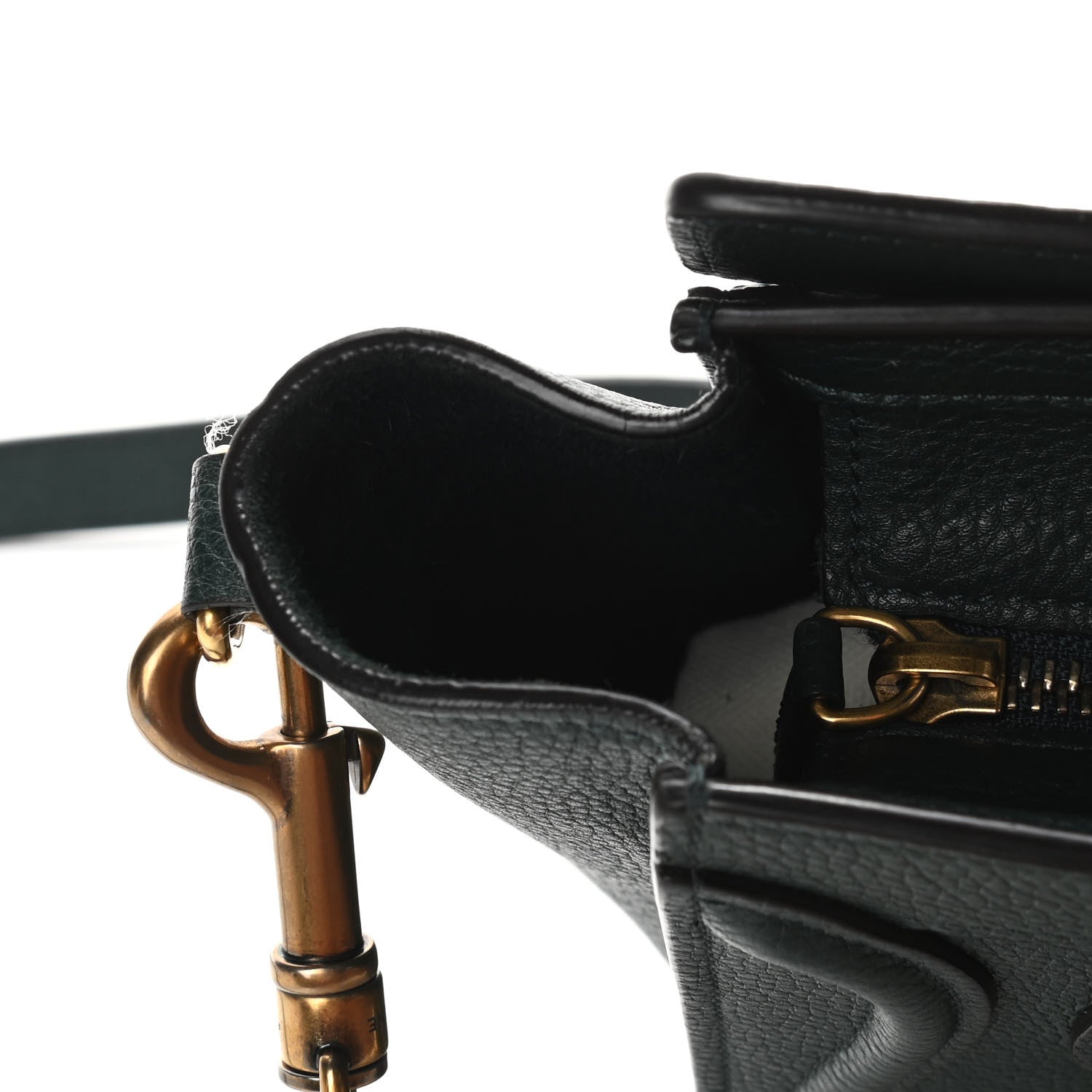 Celine Drummed Calfskin Nano Luggage Amazone 10 of 15