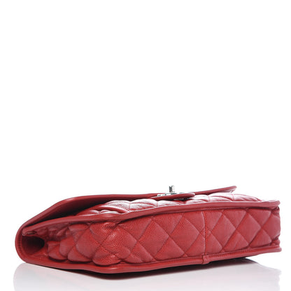 Chanel Caviar Quilted Large French Riviera Flap Red 4 of 9