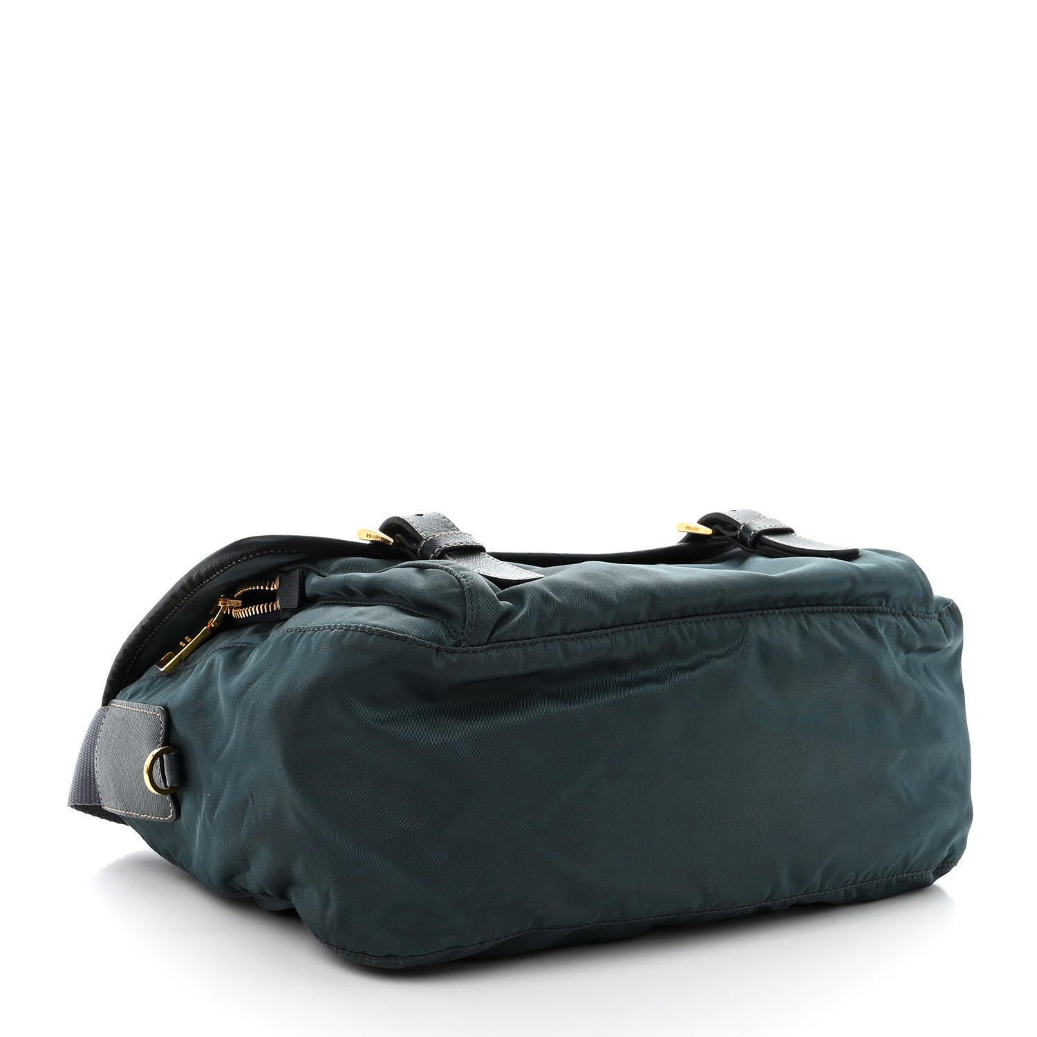 Prada Tessuto Nylon Saffiano Vela Messenger Bag Navy 4 of 11