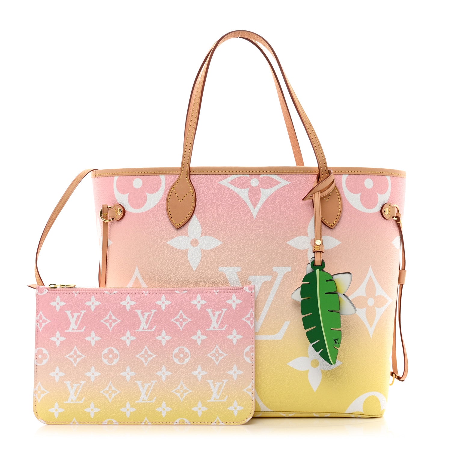 Louis Vuitton Monogram Giant By The Pool Neverfull MM Light Pink 1 of 10