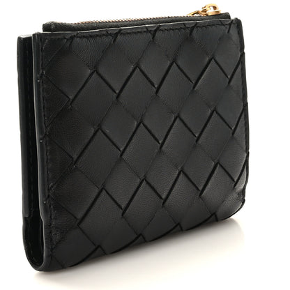 Bottega Veneta Nappa Intrecciato Small Bi-Fold Zip Wallet Black 4 of 8