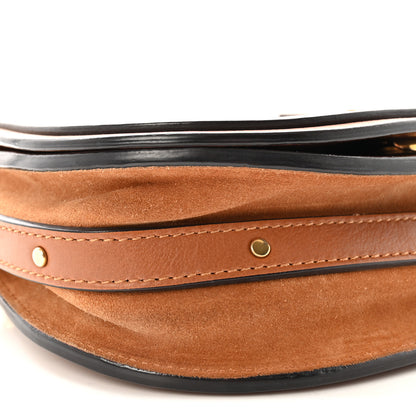 Chloe Calfskin Suede Small Nile Bracelet Bag Caramel 8 of 9