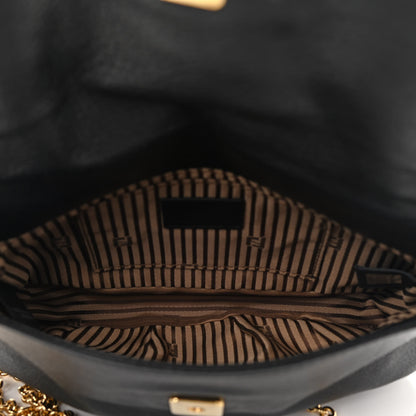 Fendi Vitello Flamingo Fendista Pouchette Crossbody Black 5 of 12