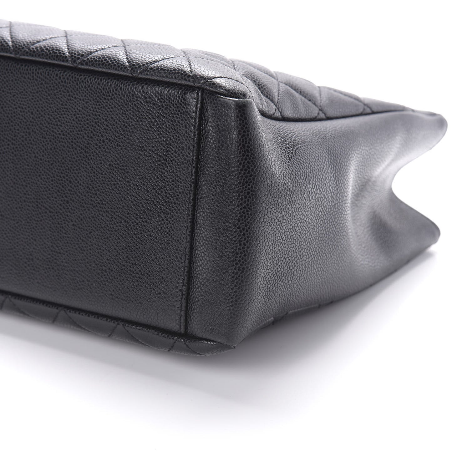 Caviar Quilted Grand Shopping Tote GST Black