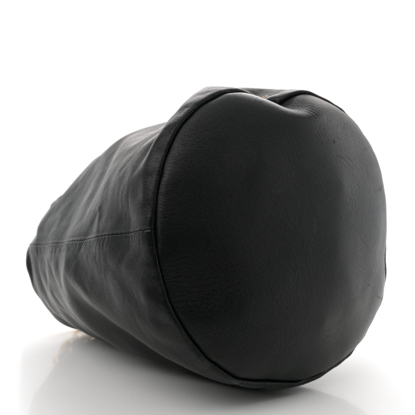 Smooth Calfskin Aria Bucket Bag Black