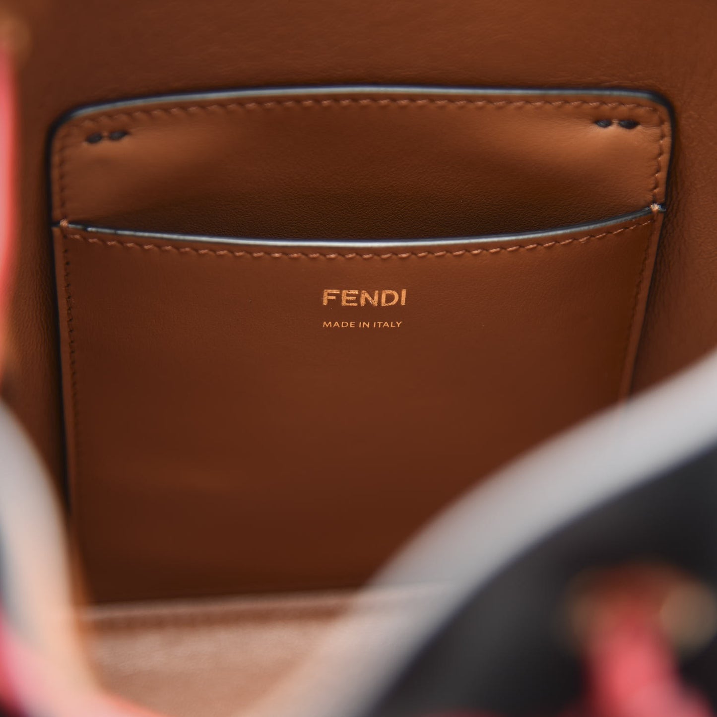 Vitello Grace F is Fendi Stamp Patch Perforated Small Mon Tresor Bucket Bag Black