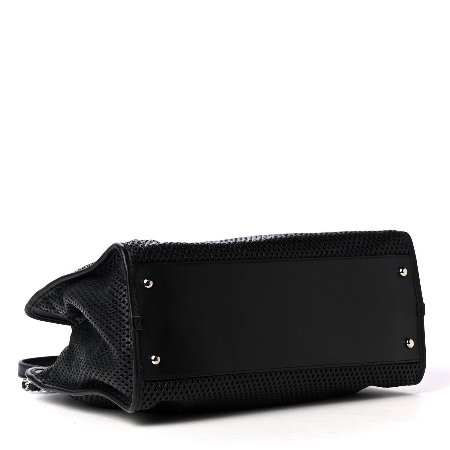 Chanel Calfskin Perforated Up In The Air Tote Black 3 of 4